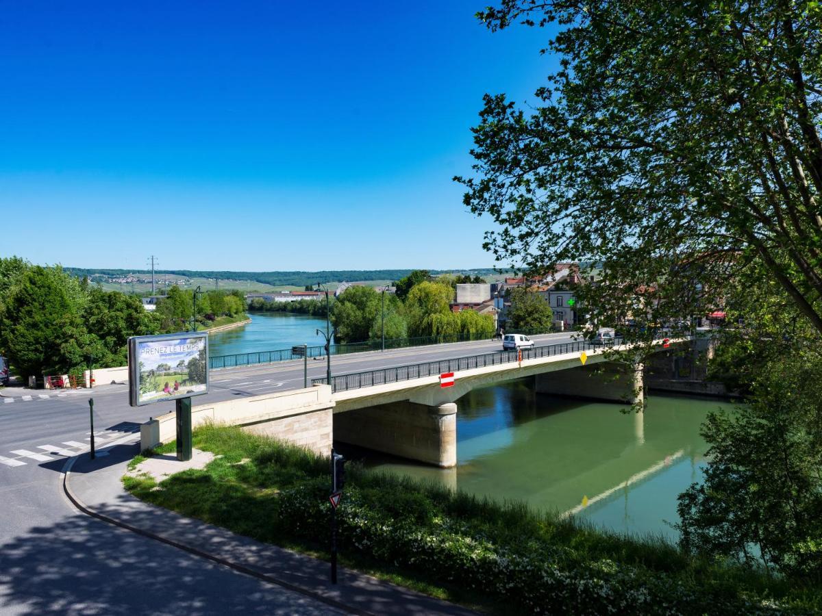 Escale A Epernay Bords De Marne Appt 2/4 Pers Apartment Luaran gambar